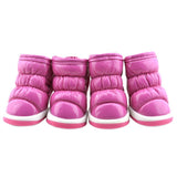 4 Pcs/Sets Winter Dog Shoes For Small Dogs