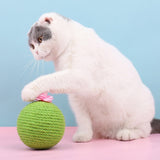 Catnip Weave Ball Scratch and Chew Toy For Cats