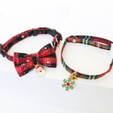 Christmas Cat and Dog Bow Tie