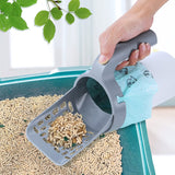 Cat Litter Scooper with Built-in Bag Cat Shovel
