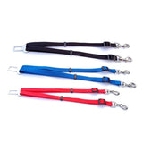 Double-Headed Pet Seatbelt For Multiple Pets