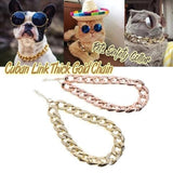 Golden Chain Dog Collar For Small-Large Dogs