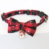 Christmas Cat and Dog Bow Tie
