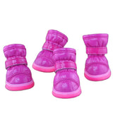 4 Pcs/Sets Winter Dog Shoes For Small Dogs