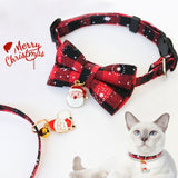 Christmas Cat and Dog Bow Tie