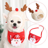 Christmas Dog Hat and Scarf For Small-Medium Size