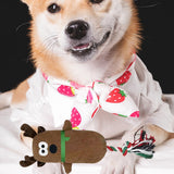 Squeaky Christmas Dog Toys Santa/Snowman/Elk