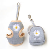 Cute Puppy Harness and Leash With Snack Bag