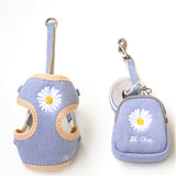 Cute Puppy Harness and Leash With Snack Bag