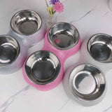 Bling Dual Pet Bowl For Dogs and Cats