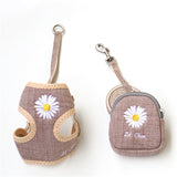 Cute Puppy Harness and Leash With Snack Bag