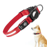 LED Dog Collar For AirTag Loss Prevention; Waterproof