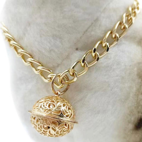 Cat Chain Collar With Bell Fashion Design