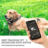 LED Dog Collar For AirTag Loss Prevention; Waterproof