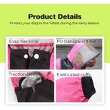 Pet Dog Raincoat "The Dog Face" Polyester Jacket