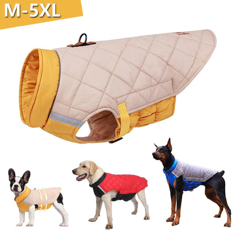 Winter Waterproof Dog Vest Jacket For Small and Large Dogs