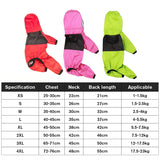 Pet Dog Raincoat "The Dog Face" Polyester Jacket