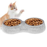 Bling Dual Pet Bowl For Dogs and Cats