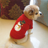 Christmas Dog T-Shirt Cartoon Printed