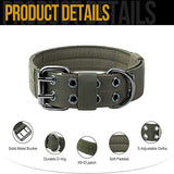 K9 Tactical Dog Collar And Training Leash For German Sheppard