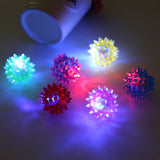 LED Colorful Blinking Pet Rubber Chew Ball For Dogs And Cats